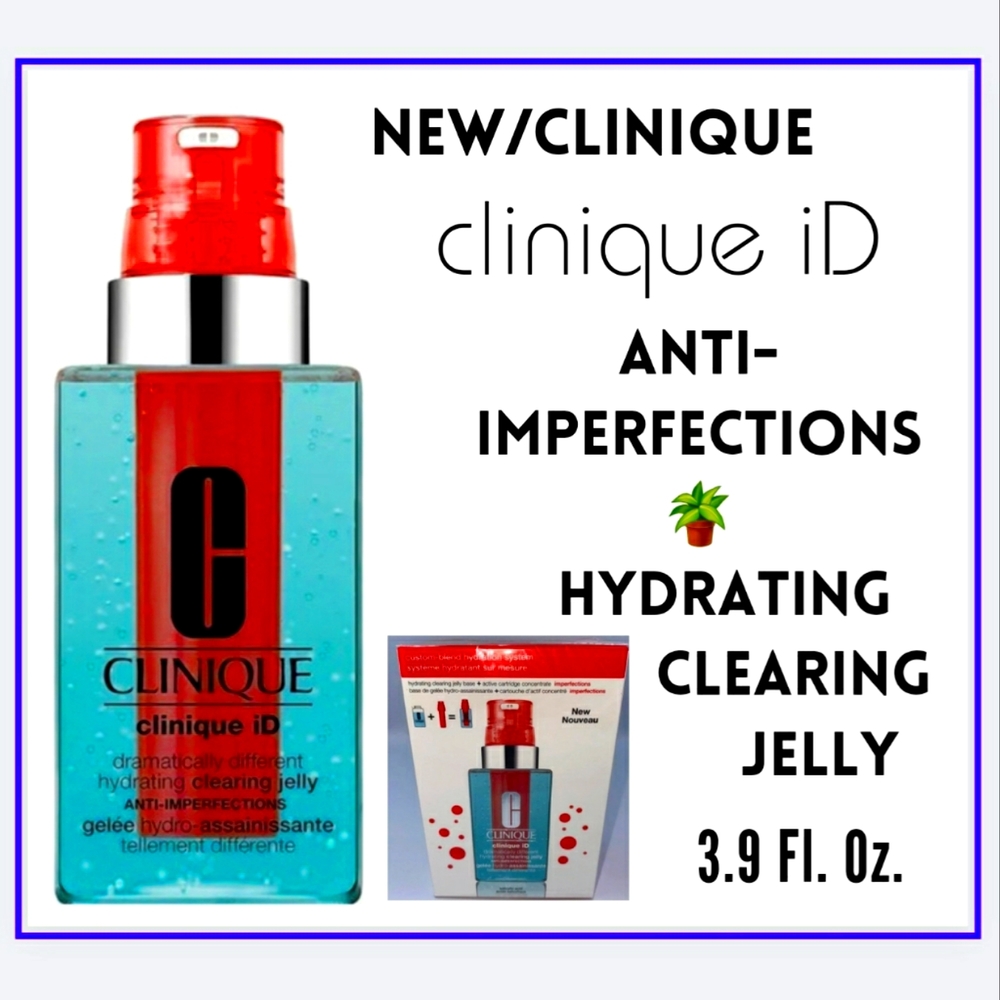 🔥NEW / SEALED IN BOX / CLINIQUE ID-HYDRATING CLEARING JELLY (Base & Cartridge)